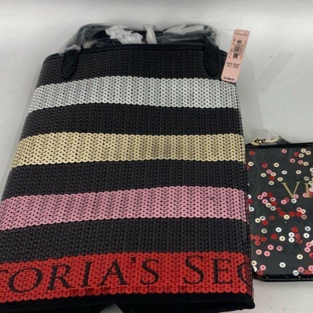 NWT VICTORIA’S SECRET SEQUIN TOTE BUNDLE - Picture 2 of 6
